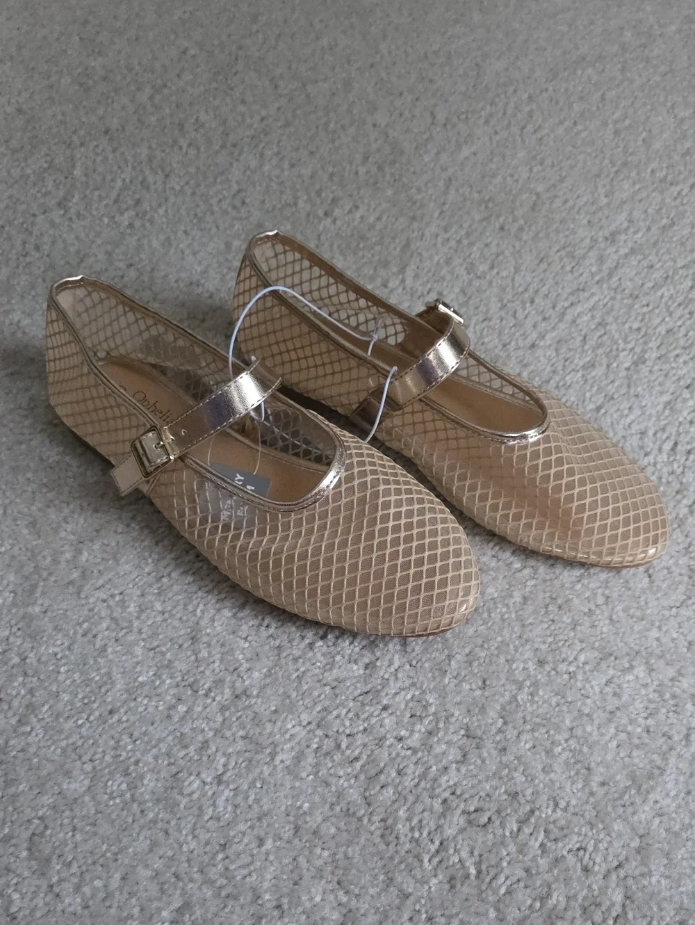 Mesh Mary Jane Flats